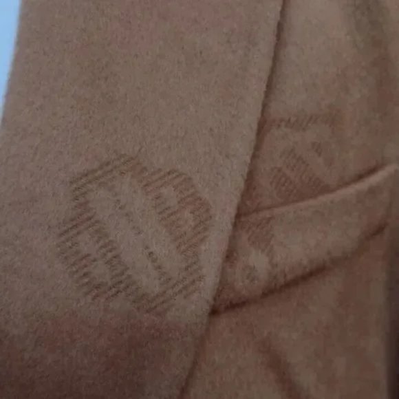 NWT Maje Brown Tabac Wool Oversized Belted Blazer Jacket Coat Size 0 XS - Picture 7 of 11